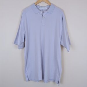Carstarphen Sea Island Cotton Blue Short Sleeve Polo Shirt